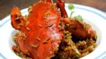 80元买了一只大螃蟹，不清蒸，做了一道青蟹焖饭，既是主食又是菜