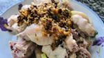 鸡肉这种做法很少见，做出来的鸡肉香味浓味道好，下酒下饭都很棒