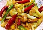 家常菜：花椒鸡丁、爆炒鸡胗、干煸菜花