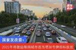 国家发改委：2021年将鼓励限购城市适当增加号牌指标投放