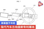 现代汽车方向盘新专利曝光 屏幕置于中间